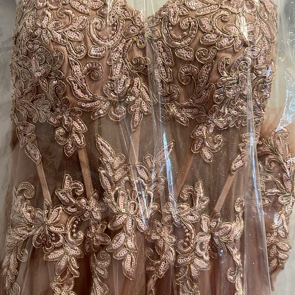 Boubou Detached Sleeves Sheer Corset Dress - Picture 7 of 11